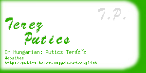 terez putics business card